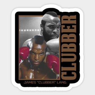Clubber Lang Retro Boxer Sticker